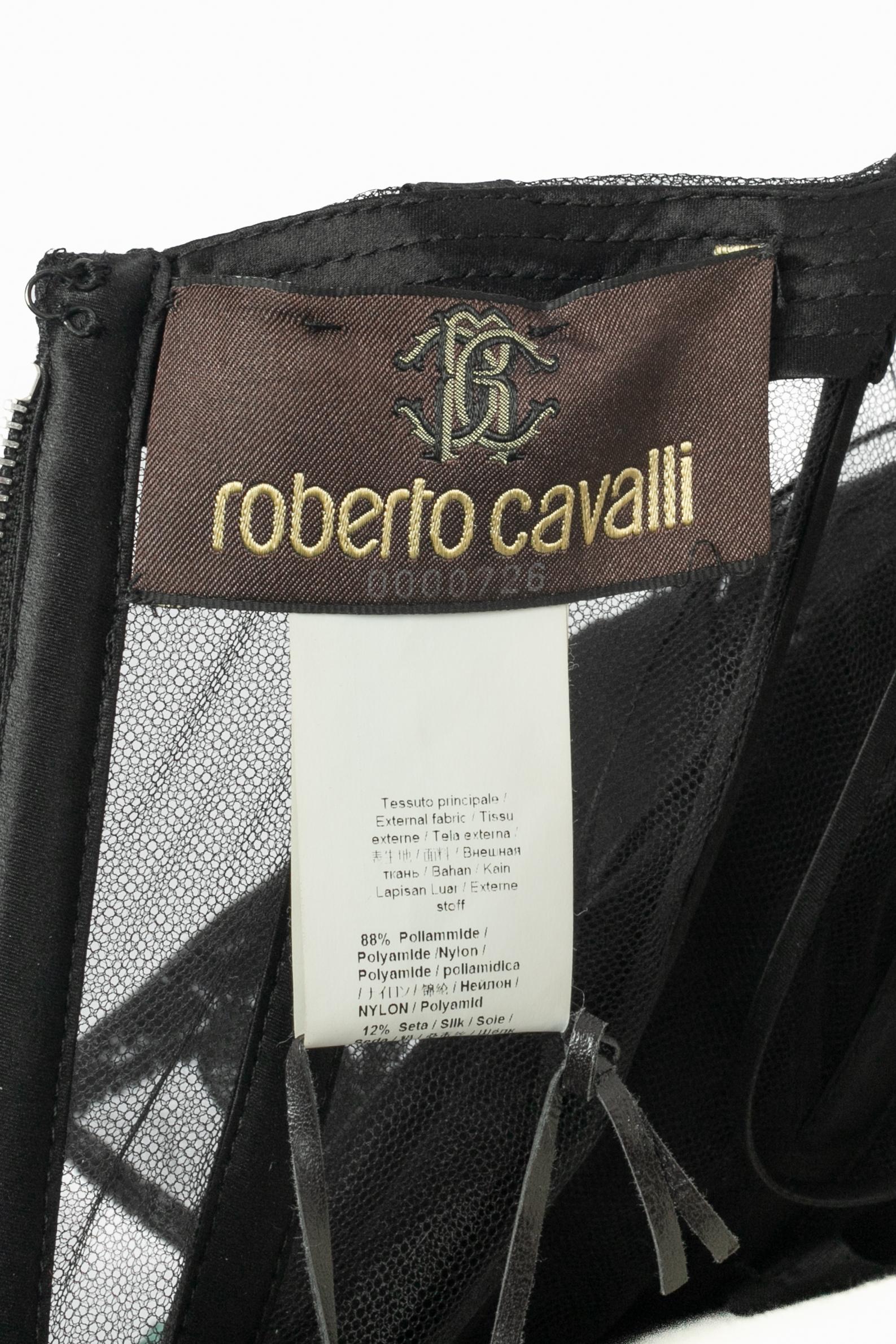 Robe asymétrique Roberto Cavalli en vente 10