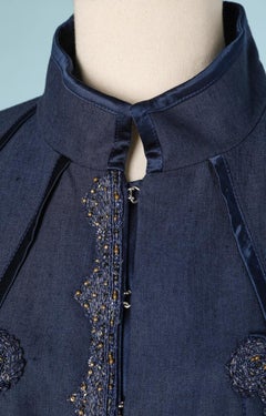 Roberto Cavalli beaded navy jacket