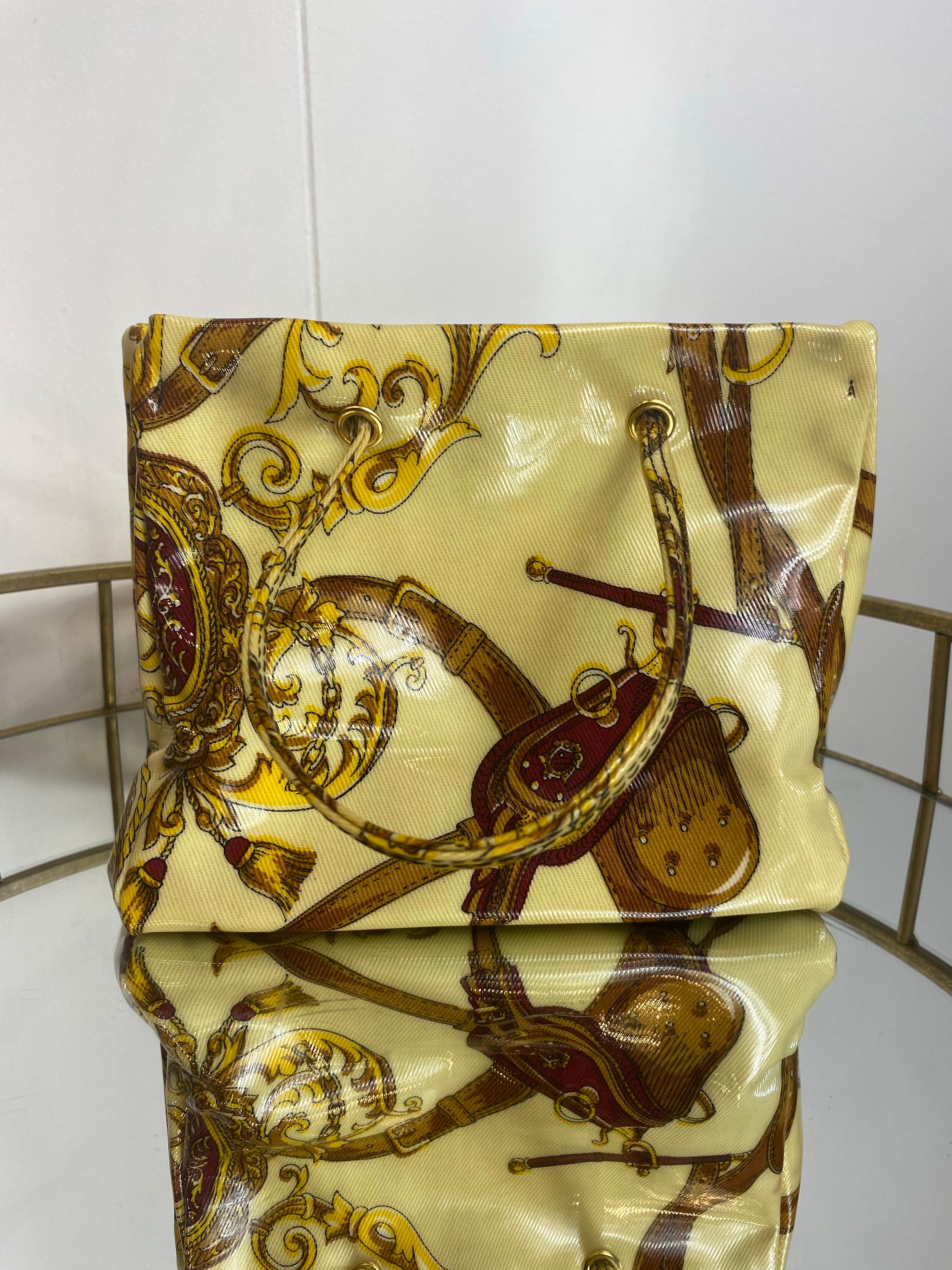 Roberto Cavalli beige Handtasche im Angebot 1
