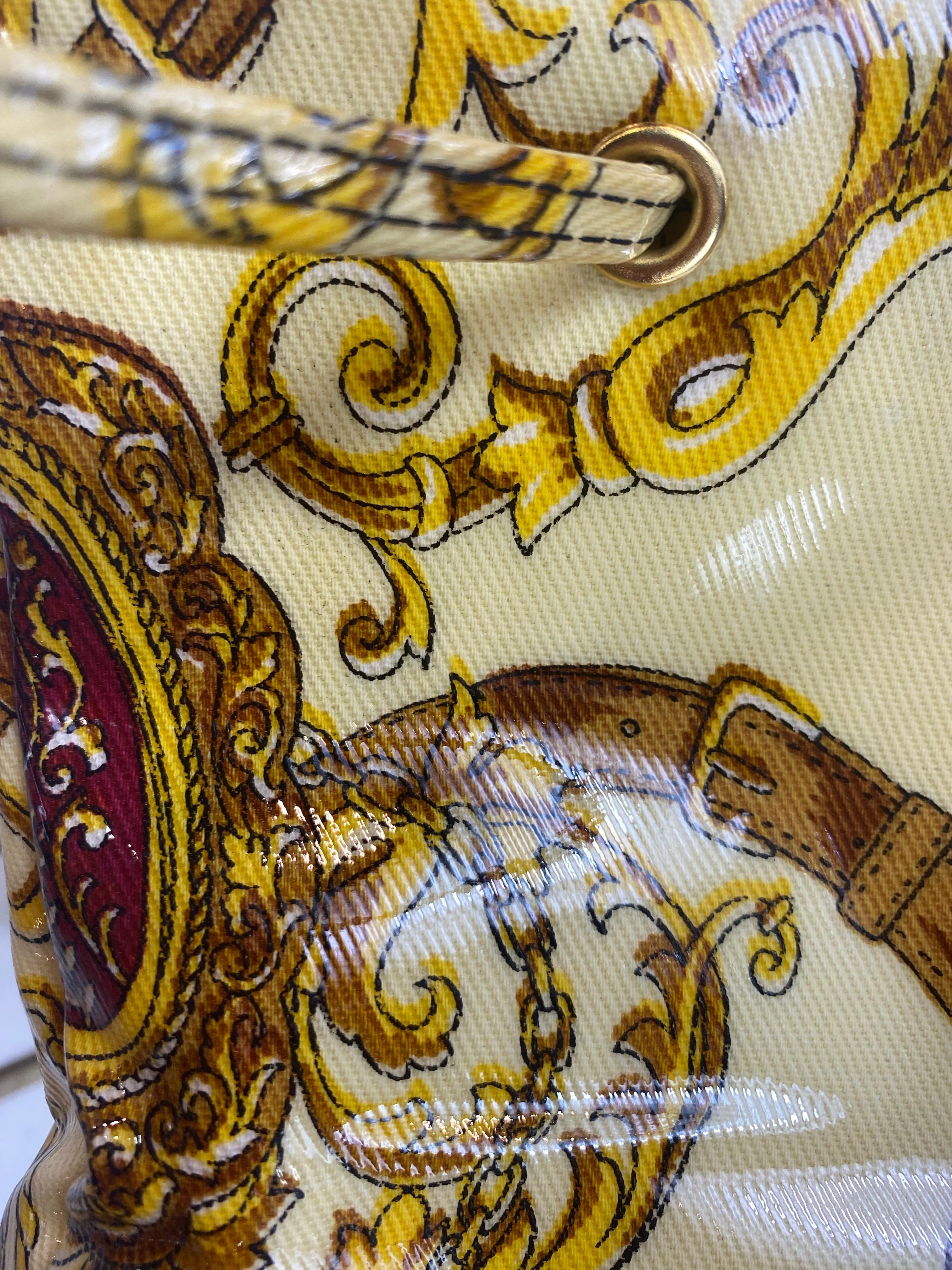 Roberto Cavalli beige Handtasche im Angebot 2