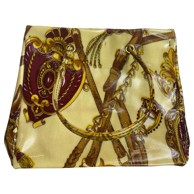 Roberto Cavalli beige handbag For Sale at 1stDibs