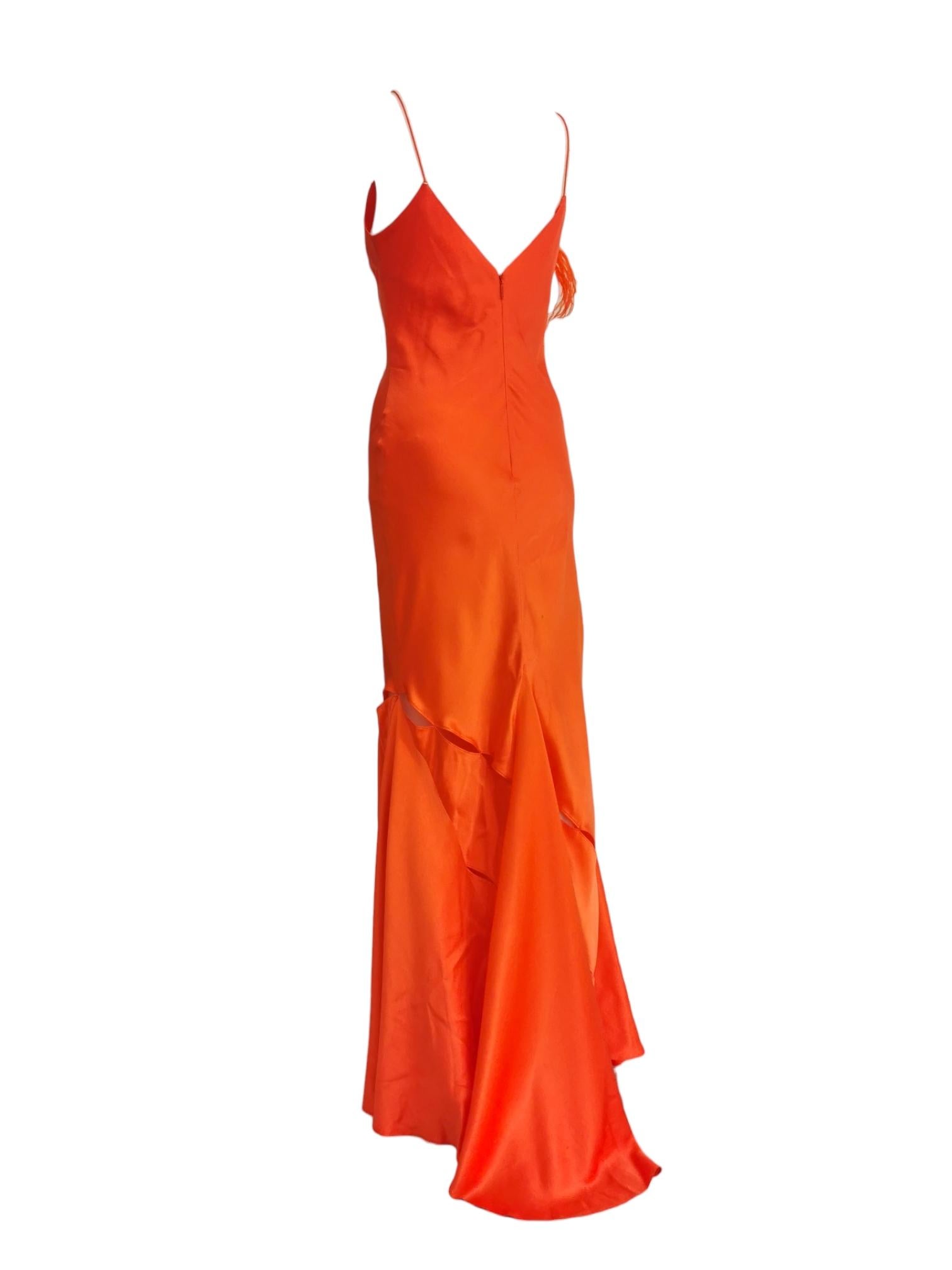 Roberto Cavalli bias cut gown, SS 2004 In Excellent Condition For Sale In London, GB