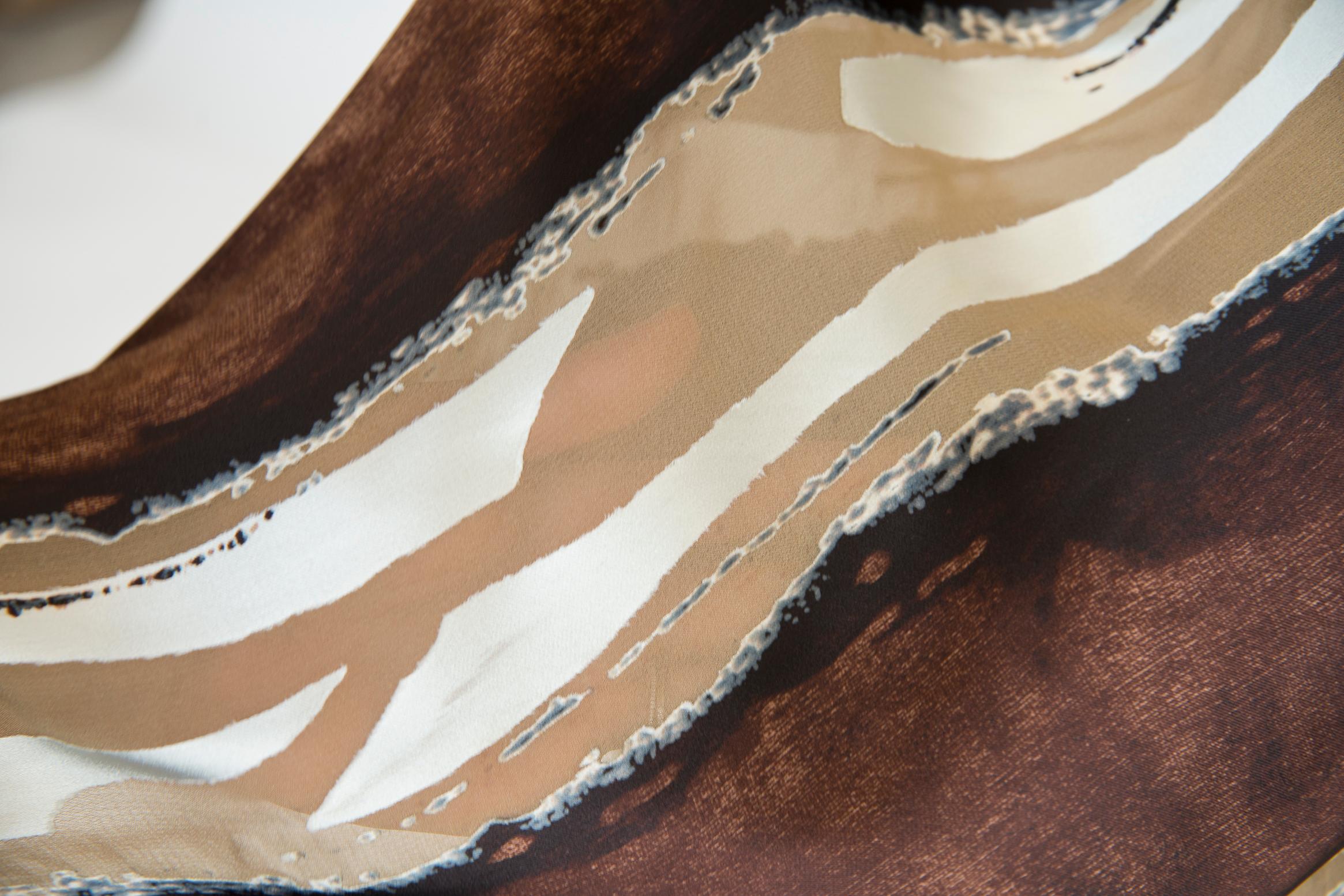 Roberto Cavalli - Robe-culotte semi-transparente en satin de soie coupée en biais en vente 10