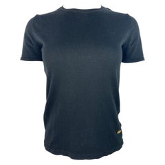 Top en coton noir Roberto Cavalli, taille moyenne