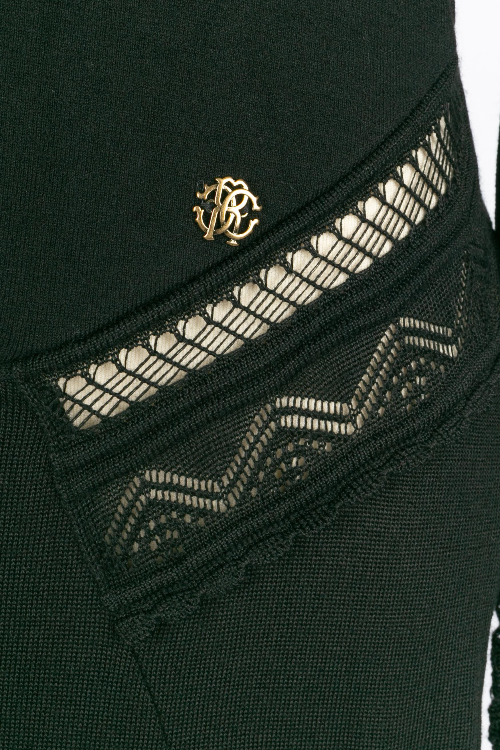 Noir Robe noire Roberto Cavalli en vente