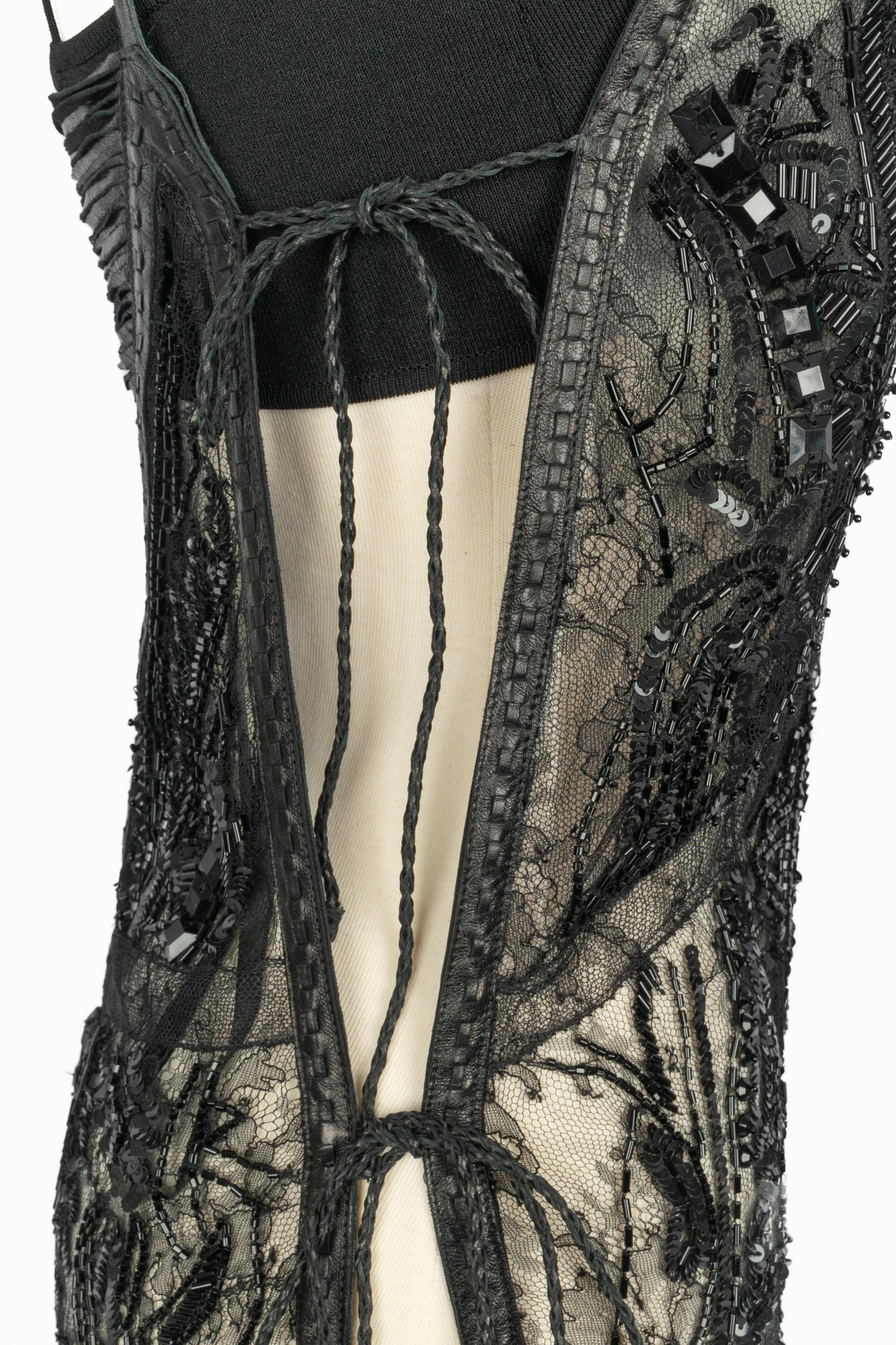 Roberto Cavalli Schwarzes Kleid Frühling 2012 im Angebot 6