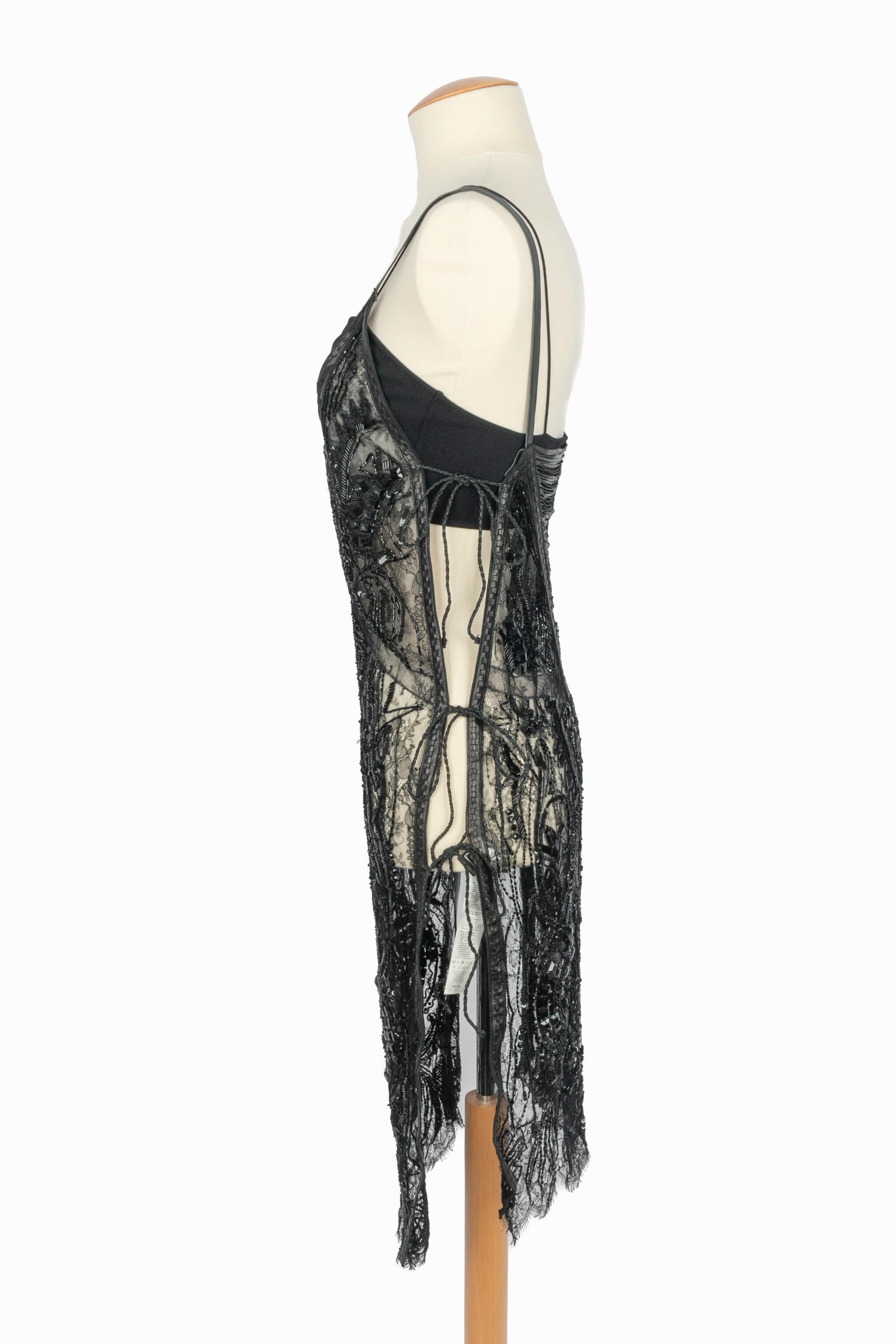 Roberto Cavalli Schwarzes Kleid Frühling 2012 im Angebot 9