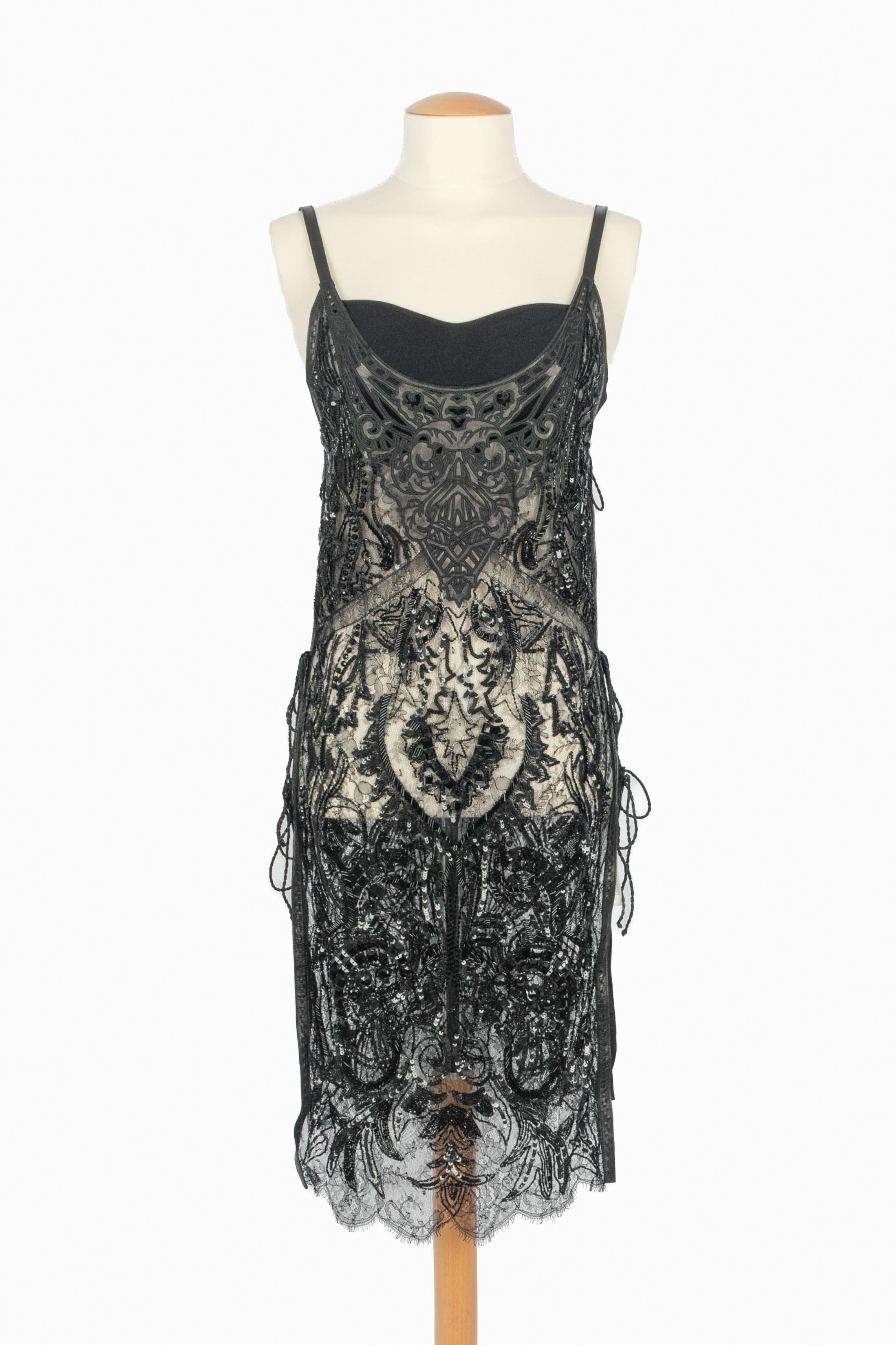 Roberto Cavalli Schwarzes Kleid Frühling 2012 im Angebot 1