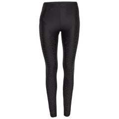 Roberto Cavalli Black Embellished Jersey Leggings S