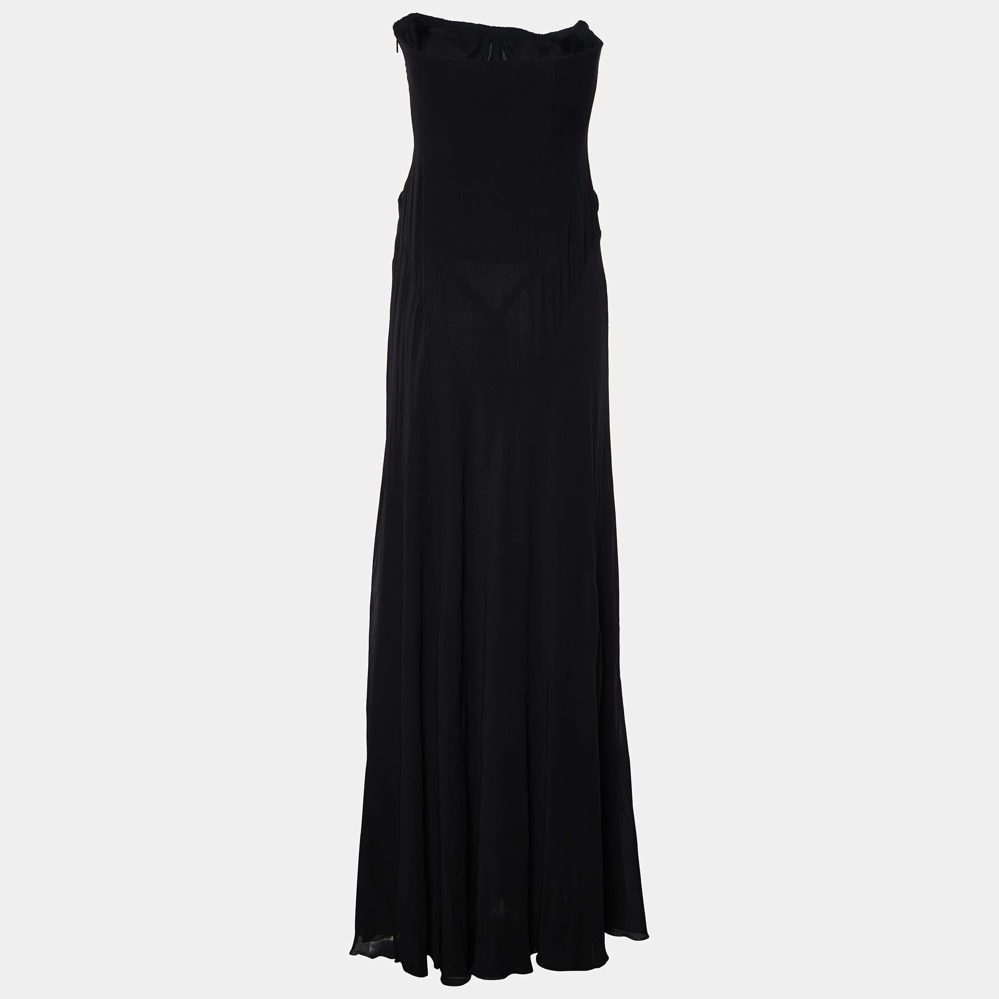 Prepárate para dejar a todos boquiabiertos con este precioso vestido. Con un magnífico estilo elevado con una silueta de longitud hasta el suelo  este vestido hará que tu momento sea realmente memorable.