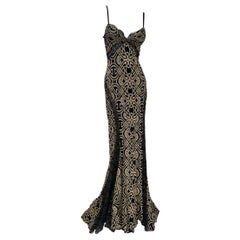 Vintage Hvh Maxi Dress in Elegant Fabric - Timeless Evening Gown