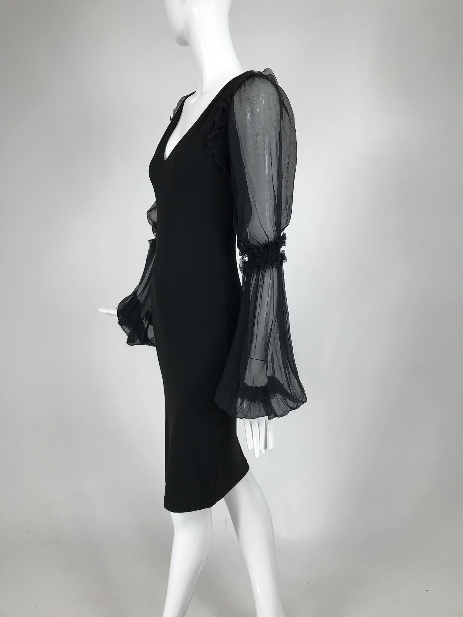 fitted cocktail dress Poly USA 9420 Size:85 Women's Asymmetric Draped Dress Colour:Black