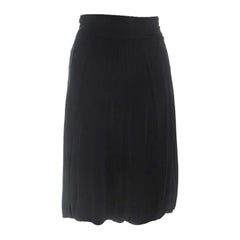 Roberto Cavalli Black Knit Gathered Detail Skirt S Roberto Cavalli Black Knit Gathered Detail Skirt S