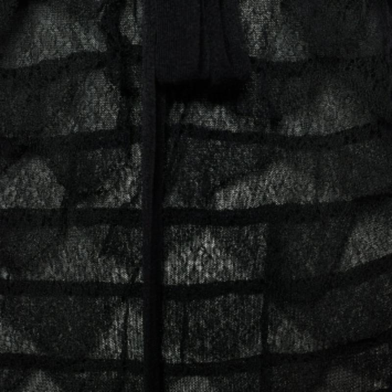 Roberto Cavalli - Top senza maniche con dettaglio in pizzo nero - S in vendita 1