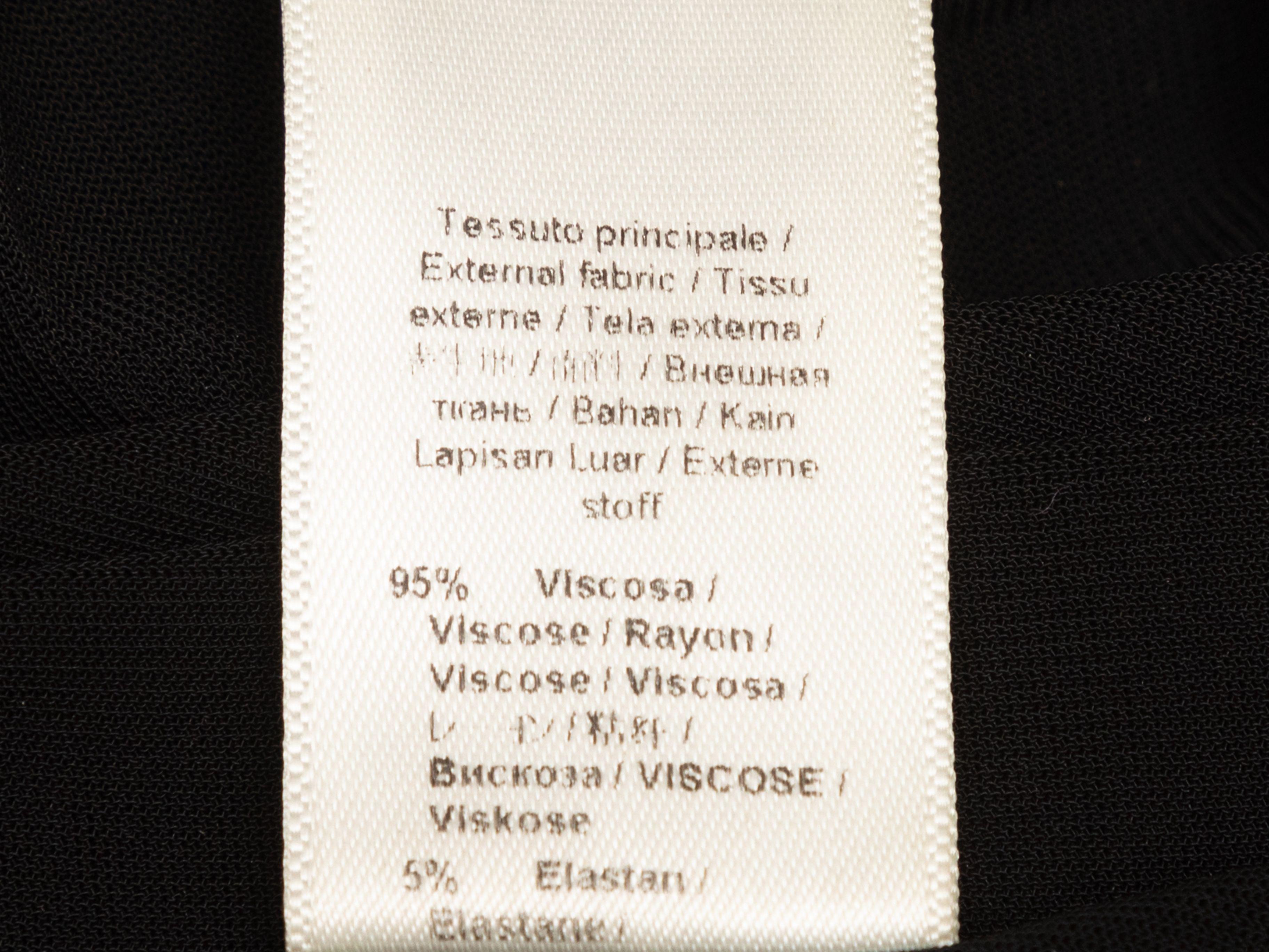 Roberto Cavalli Schwarzes langärmeliges perlenbesetztes Kleid im Zustand „Gut“ im Angebot in New York, NY
