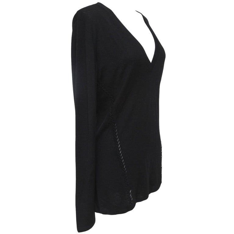 Cavalli Beige knitted wool sweater