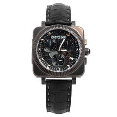 Roberto Cavalli Black PVD Coated Bohemienne Men's Wristwatch 40 mm
