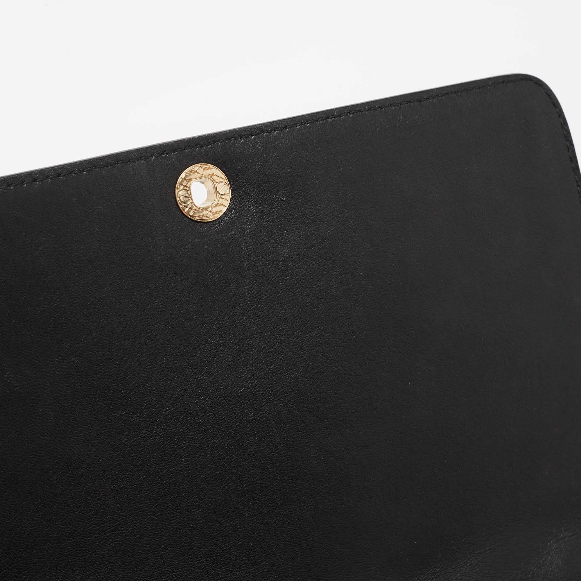 Roberto Cavalli Black Quilted Leather Hera Shoulder Bag 8