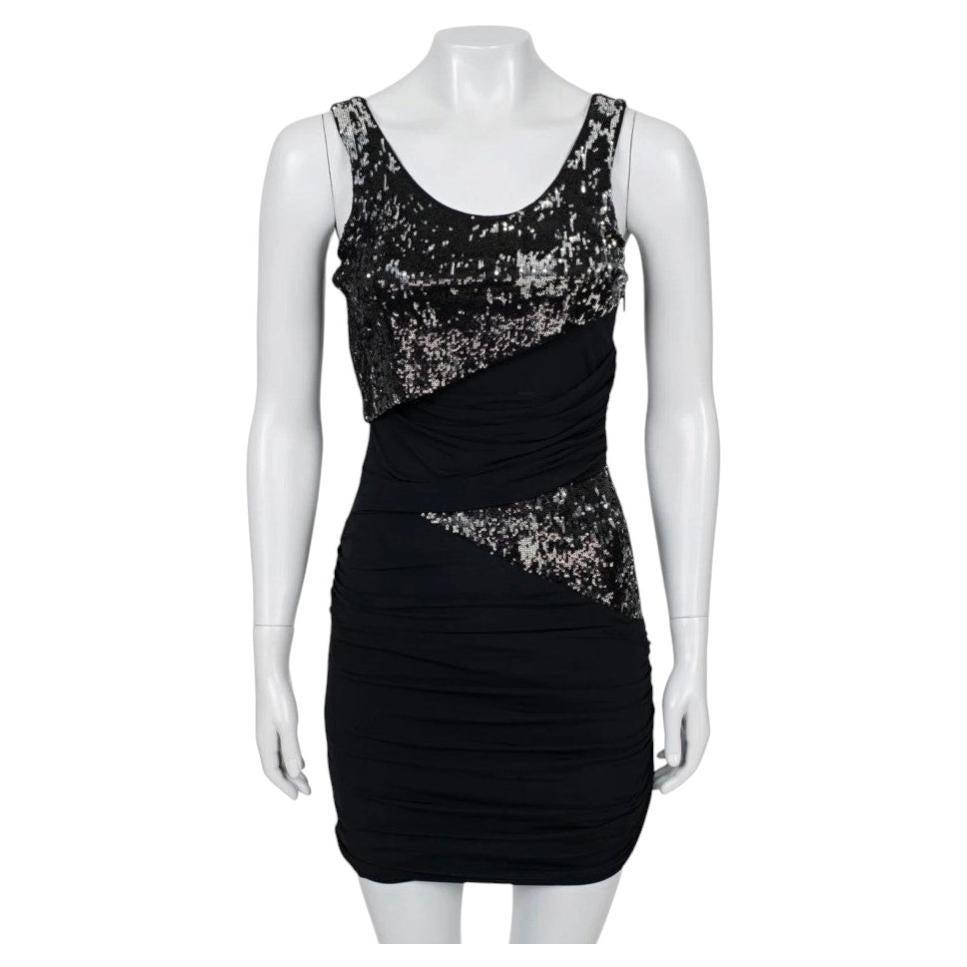 Roberto Cavalli Black Sequin Fitted Dress - IT38 / Small
