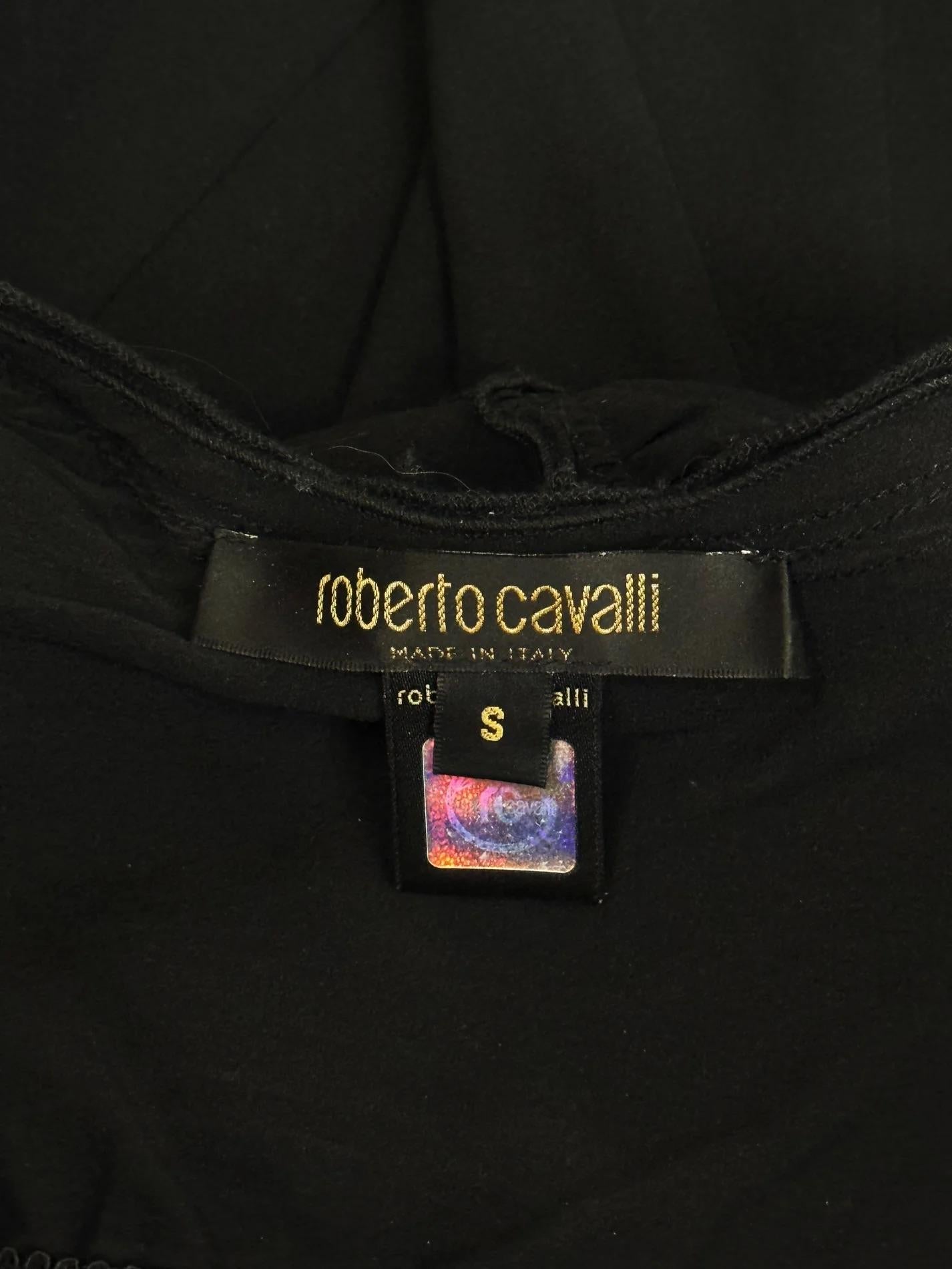 Roberto Cavalli Black Silk Corset Dress, 2003 For Sale 4