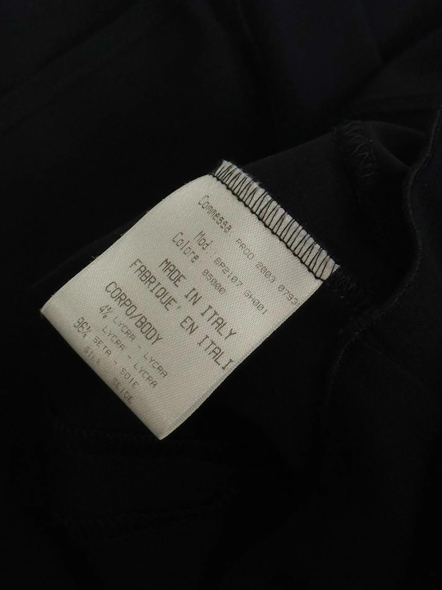 Roberto Cavalli Black Silk Corset Dress, 2003 For Sale 5