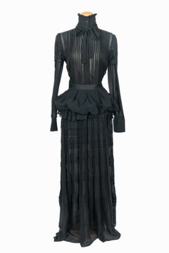 Roberto Cavalli black silk dress