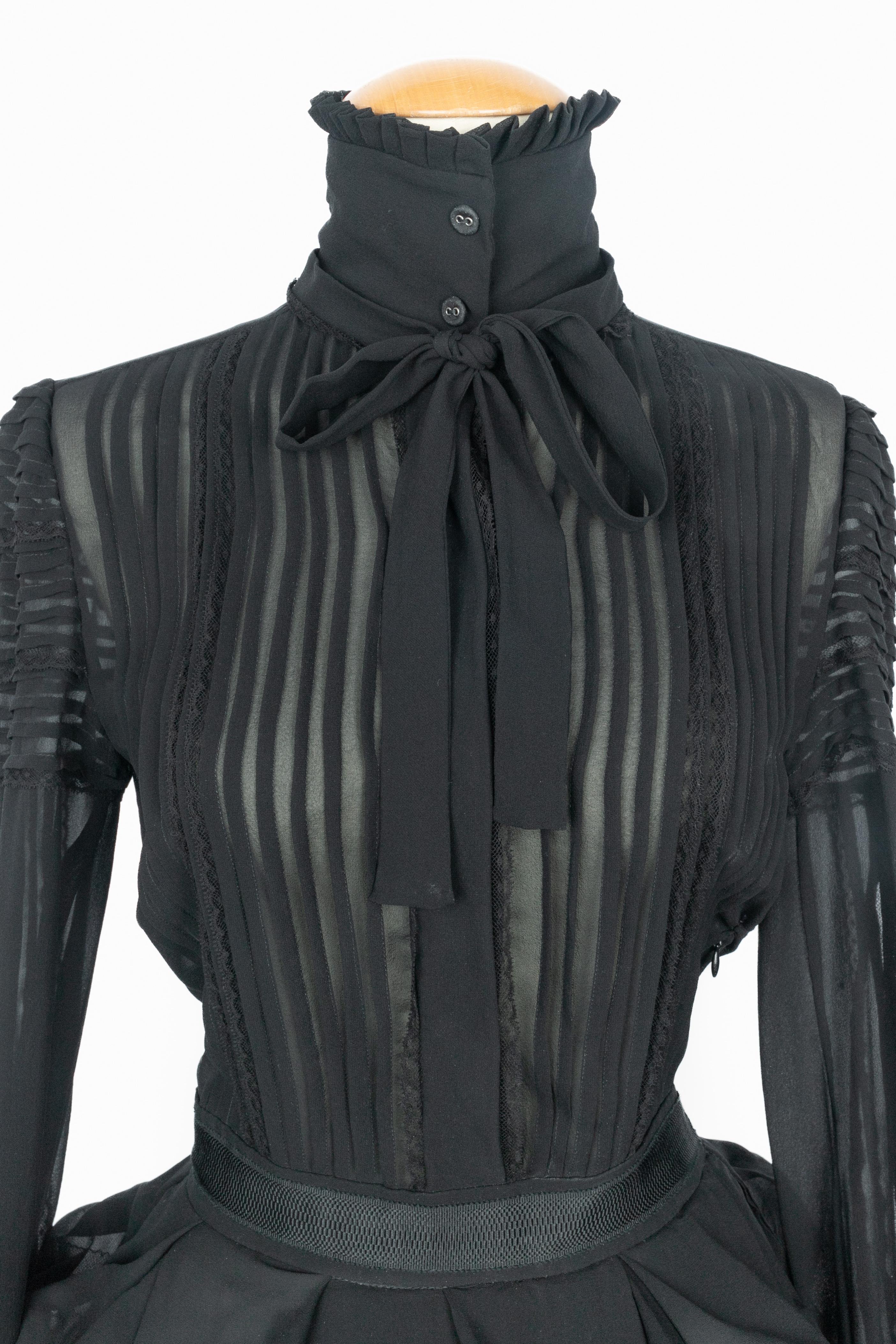 Roberto Cavalli black silk dress Negro en venta