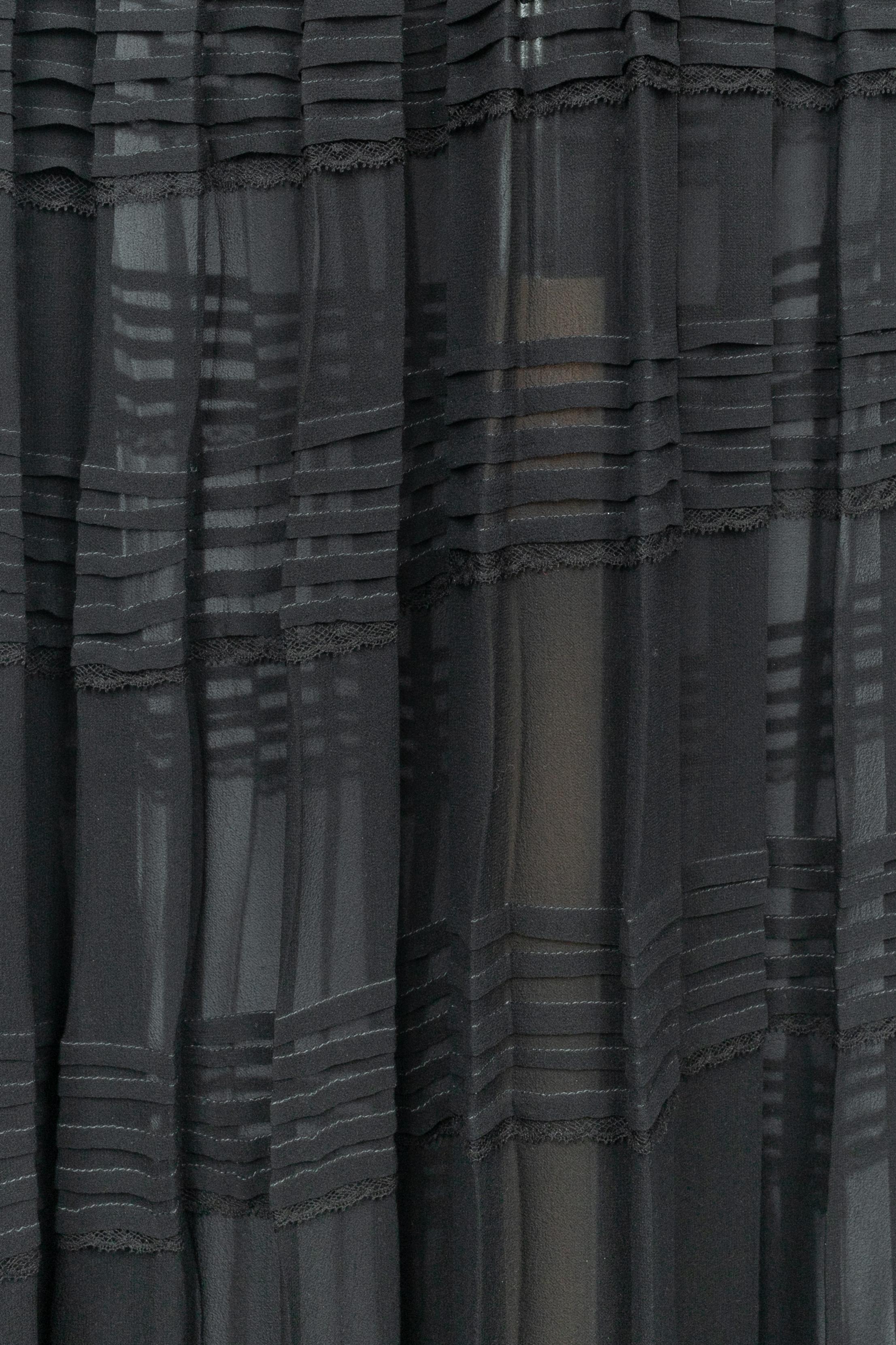 Roberto Cavalli black silk dress en venta 1