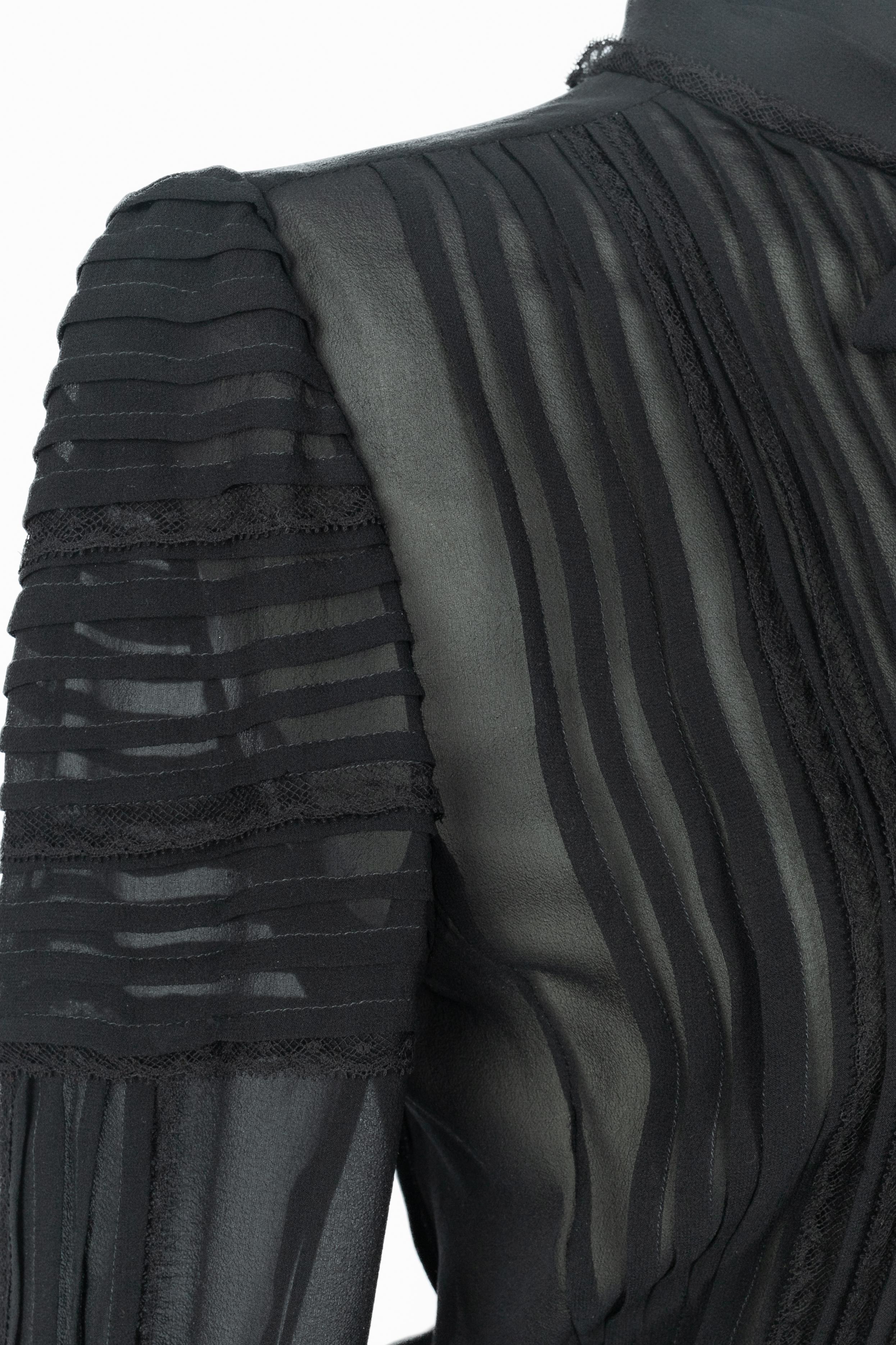 Roberto Cavalli black silk dress en venta 2