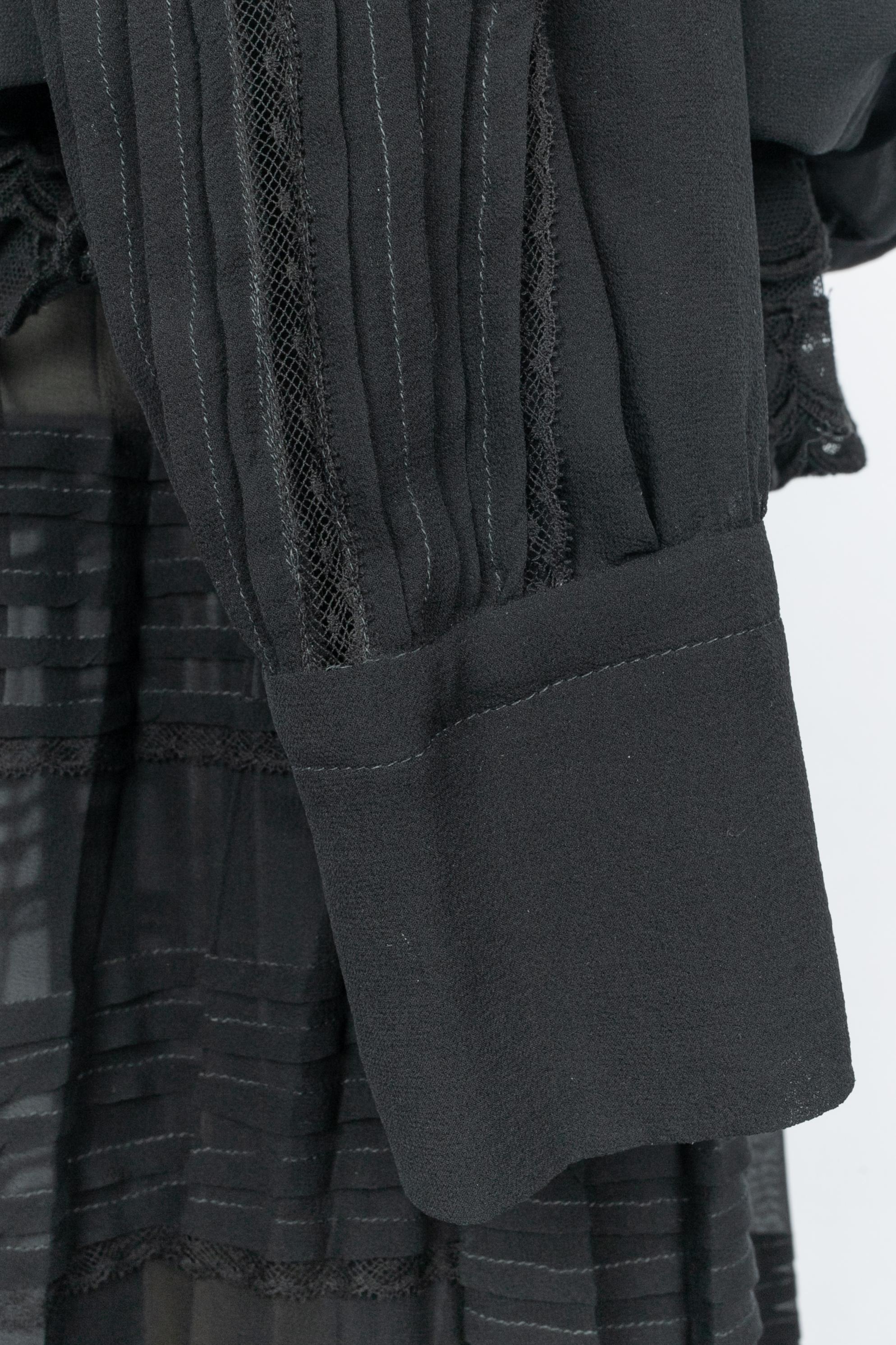 Roberto Cavalli black silk dress en venta 3