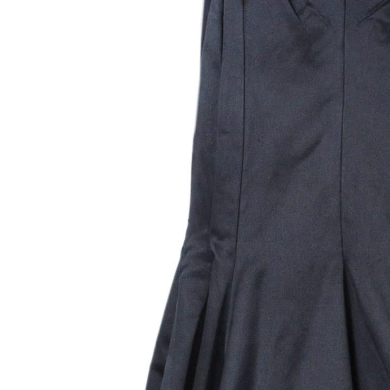 Roberto Cavalli Black Silk Evening Gown M For Sale at 1stDibs | roberto ...