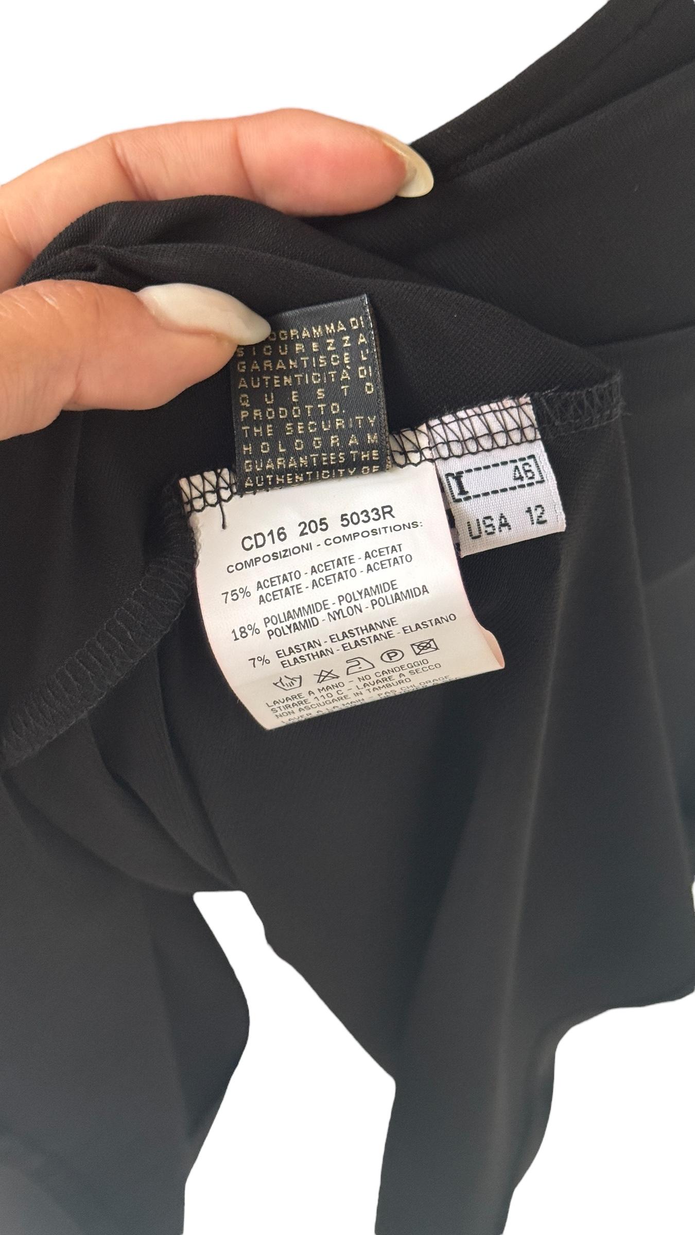 Roberto Cavalli Black Stretch Skirt with Jeweled Zebra Buckle im Angebot 5