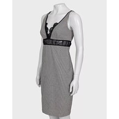Roberto Cavalli Black & White Lace Wool Blend Dress Size 42/ M