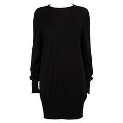 Roberto Cavalli - Maglia in lana nera con pannello in seta Taglia XXL