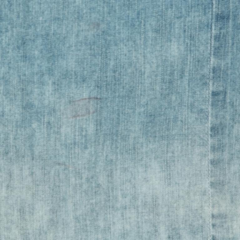 Roberto Cavalli Bleu Denim Chemise à manches longues avec détails en dentelle S Bon état - En vente à Dubai, Al Qouz 2