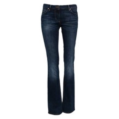 Roberto Cavalli Blue Denim Sequin Embellished Back Pocket Flared Jeans M