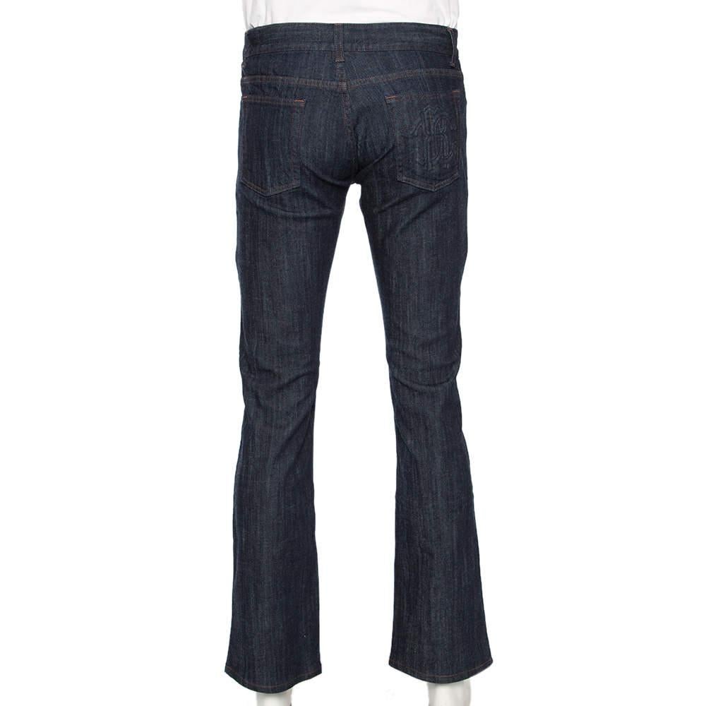 Black Roberto Cavalli  Blue Denim Straight Fit Jeans M