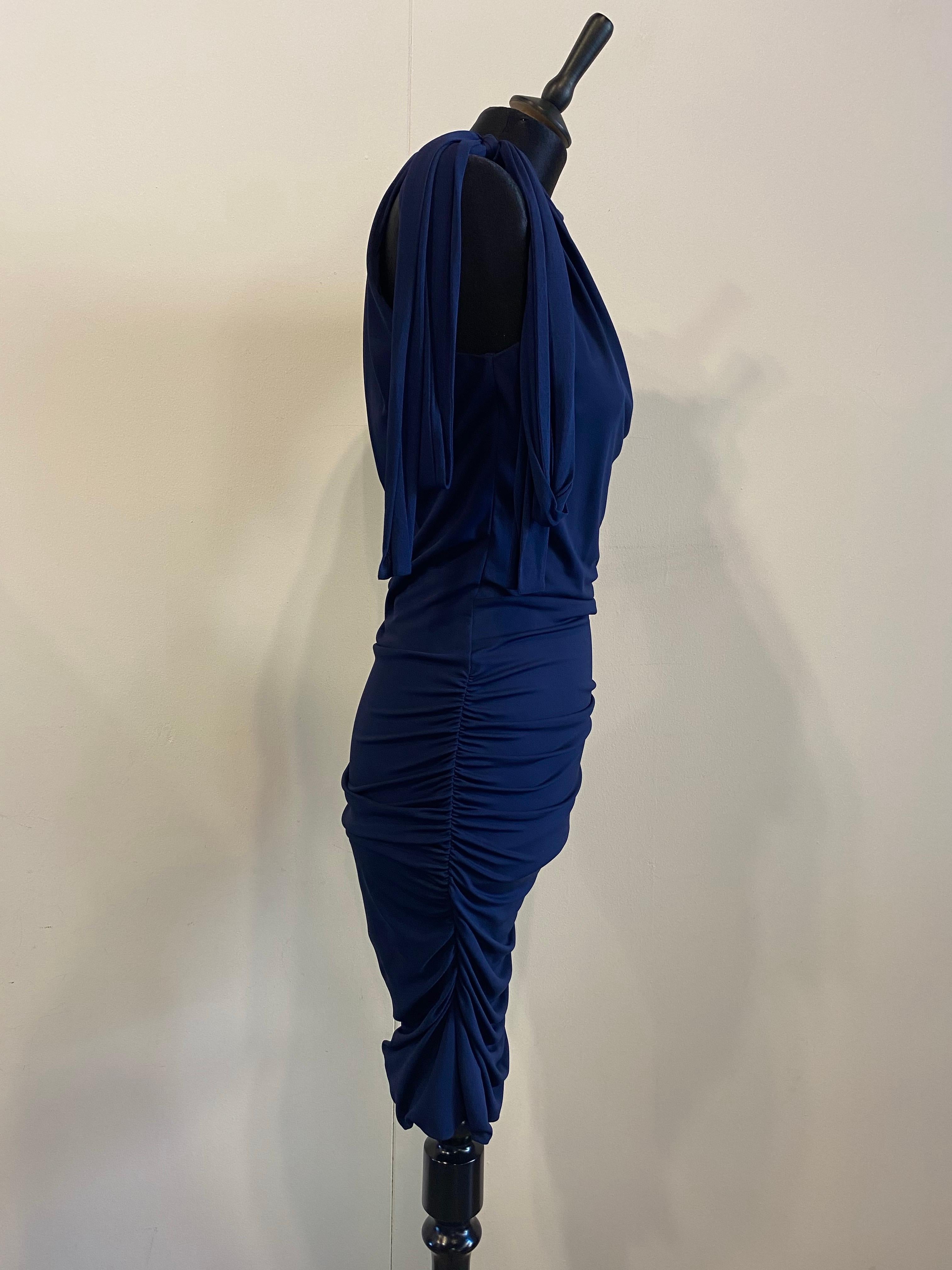 Robe bleue Roberto Cavalli en vente 5
