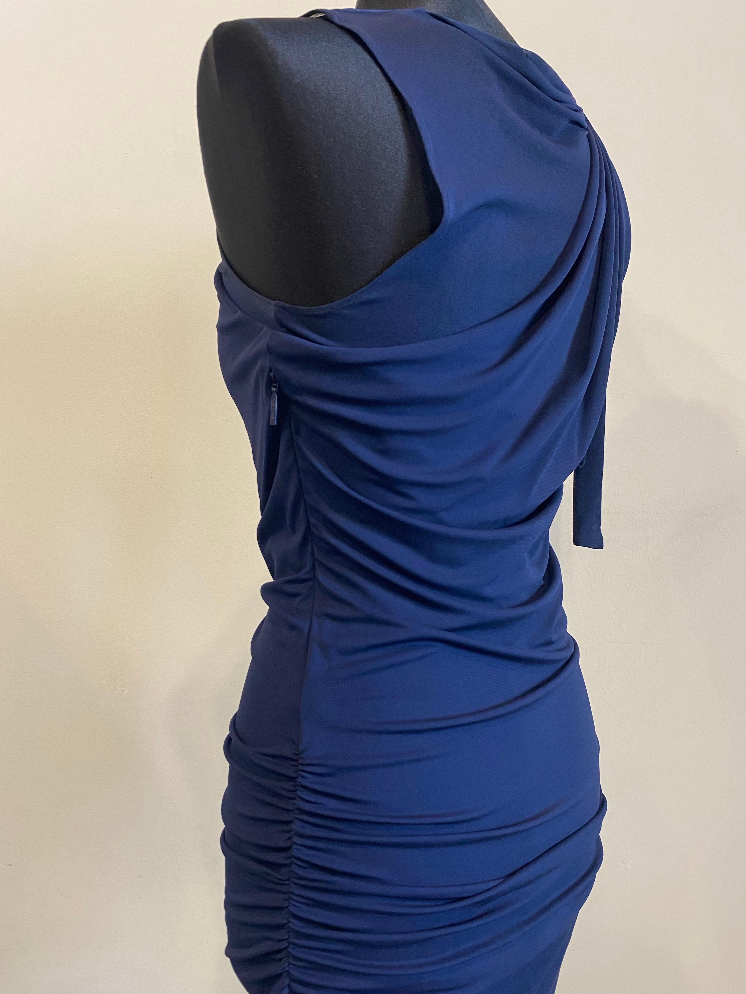 Robe bleue Roberto Cavalli Unisexe en vente