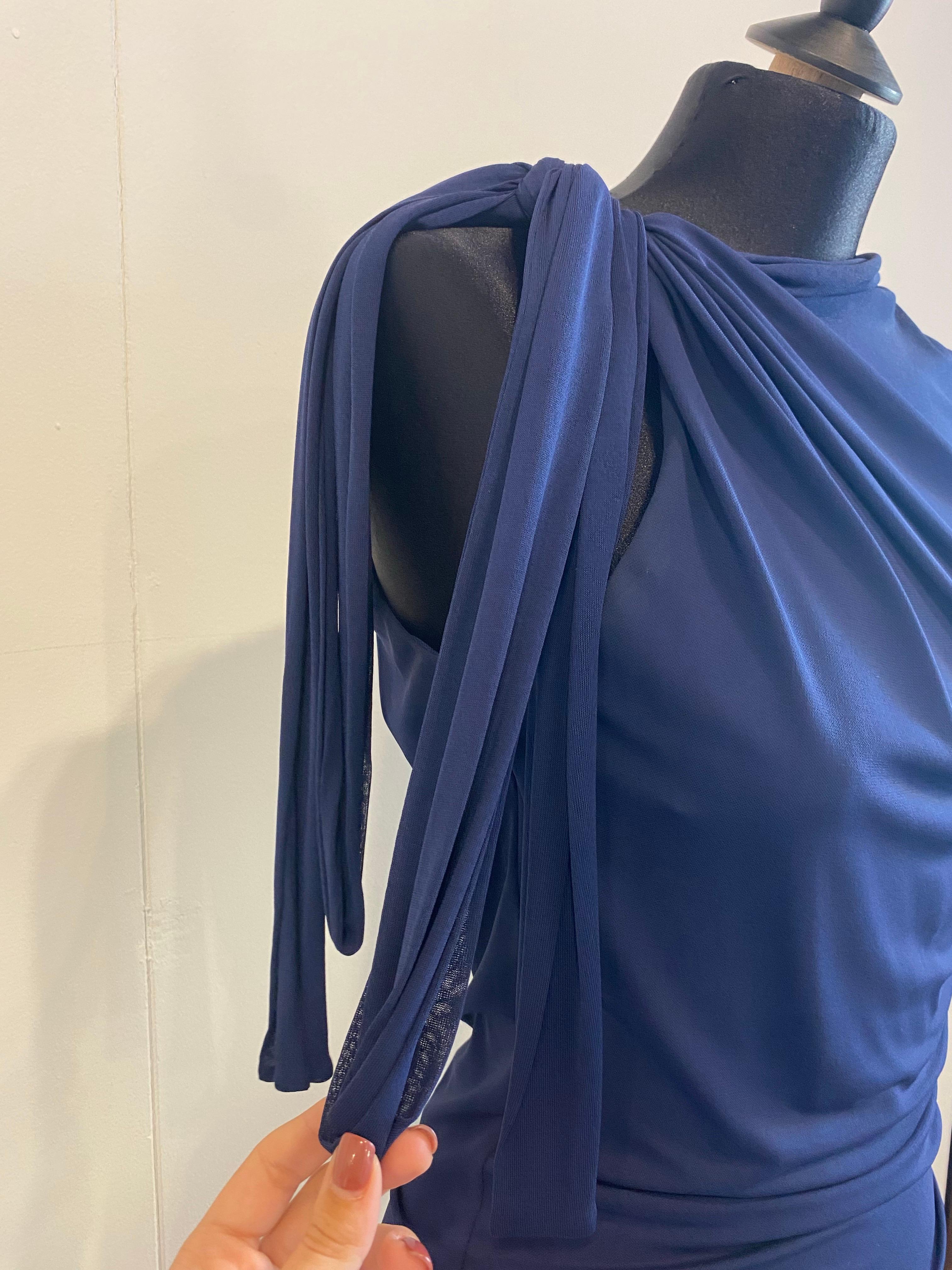 Robe bleue Roberto Cavalli en vente 4