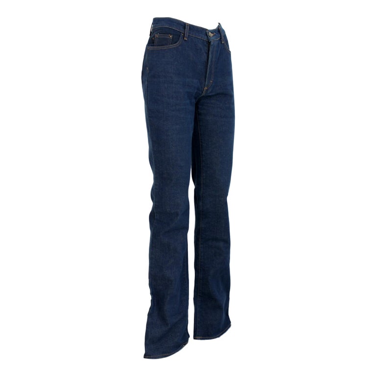 Small Roberto Cavalli Jeans Embroidered Denim Gold
