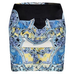 Roberto Cavalli Cotton Leopard Print Skirt Size 10 For Sale At 1stdibs
