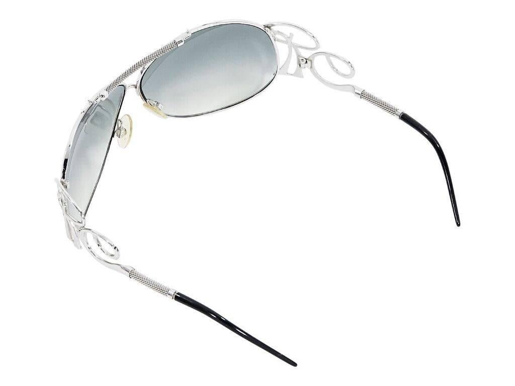 Gray Roberto Cavalli Blue Lens Sunglasses