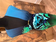 Roberto Cavalli Blue Print Dress