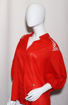 Roberto Cavalli Bolero Camisole red 100% Cotton