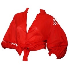 Roberto Cavalli Bolero Camisole red 100% Cotton 