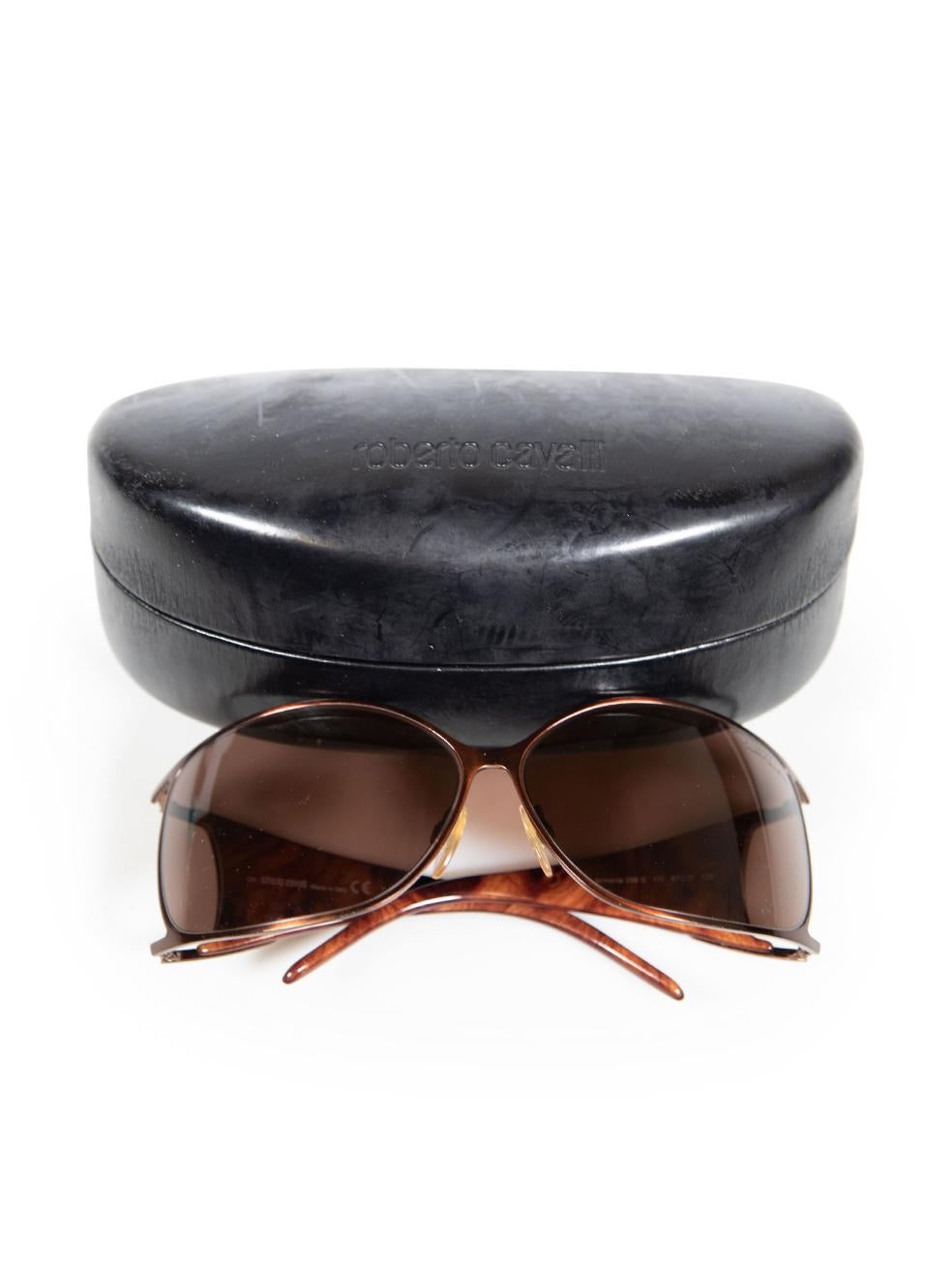 Roberto Cavalli Brown Armonia 239S Sunglasses For Sale 1