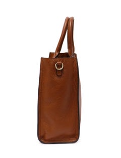 Roberto Cavalli Brown Leather Tote Bag
