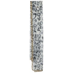 Roberto Cavalli Brown Logo and Leopard Print Silk Stole