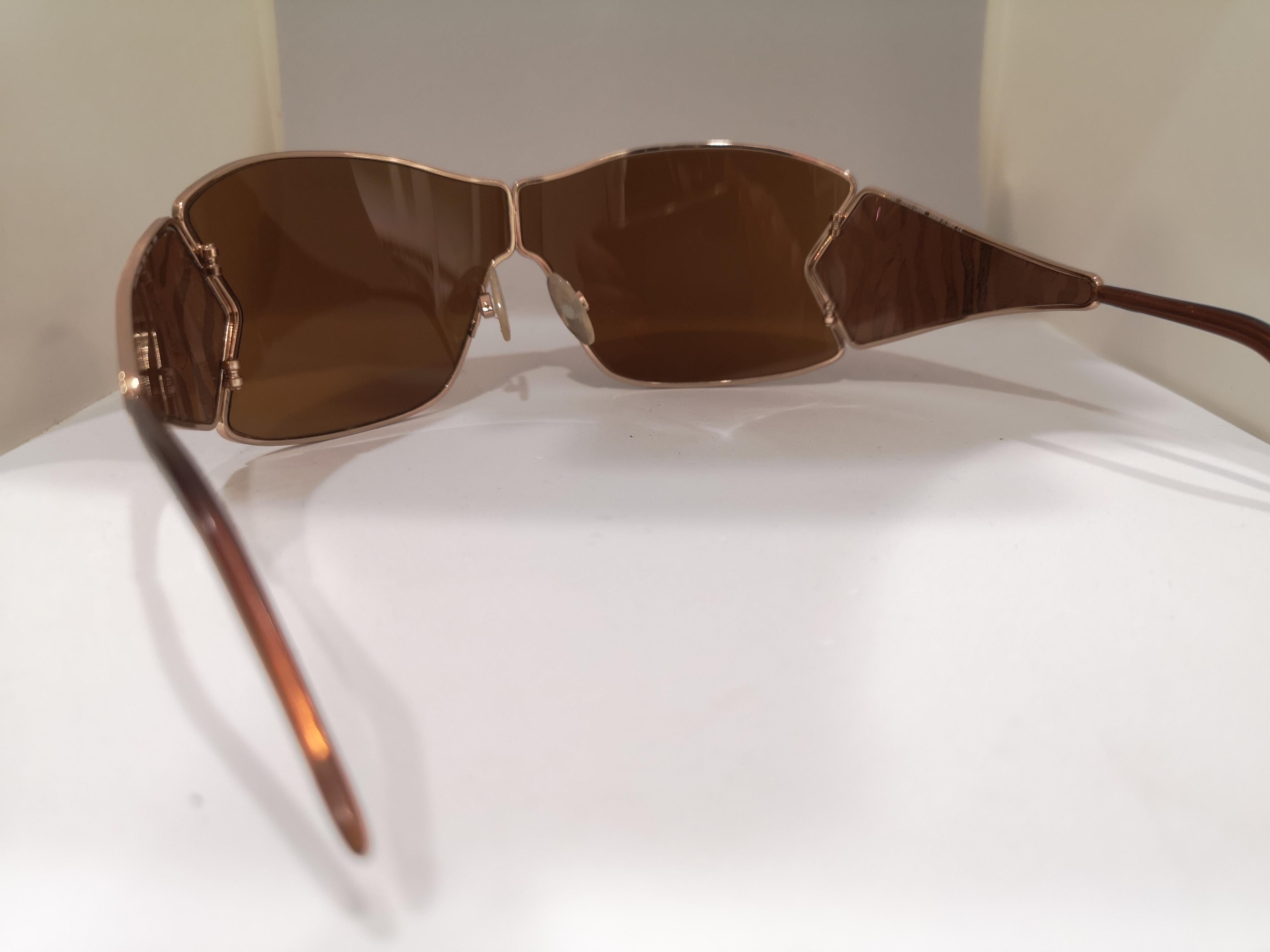 Roberto Cavalli brown mask sunglasses 2
